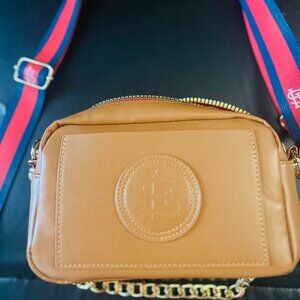 St. Louis Cardinals baseball leather purse